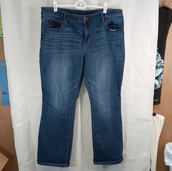 ana a new approach Jeans Bootcut 18 Medium Wash Blue Denim Stretch Cotton - Picture 2 of 8